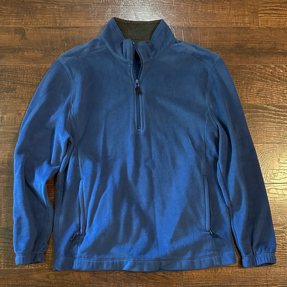 Saddlebred Men's Blue Quarter-Zip Sweater Size Large
